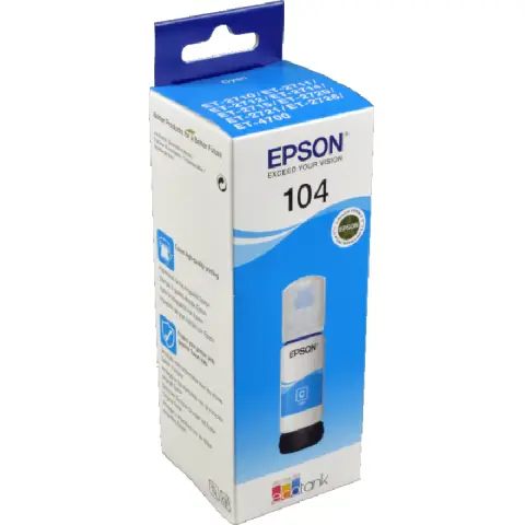 Tusz Epson 104 / T00P2 Cyan do drukarek (Oryginalny) [65ml]